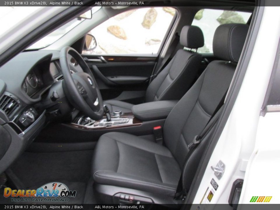 2015 BMW X3 xDrive28i Alpine White / Black Photo #12