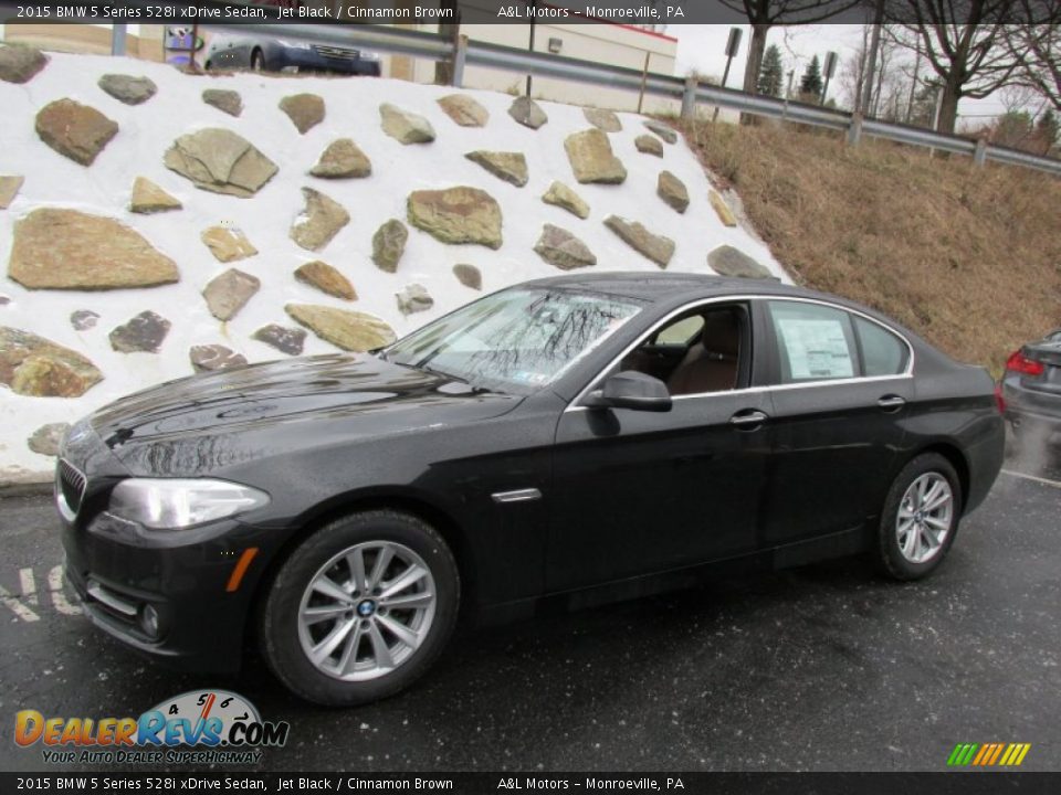 2015 BMW 5 Series 528i xDrive Sedan Jet Black / Cinnamon Brown Photo #1