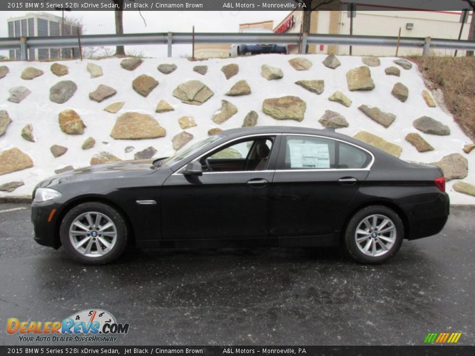 2015 BMW 5 Series 528i xDrive Sedan Jet Black / Cinnamon Brown Photo #2