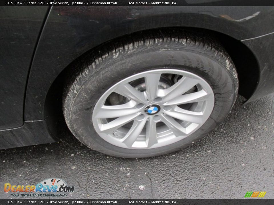 2015 BMW 5 Series 528i xDrive Sedan Jet Black / Cinnamon Brown Photo #3