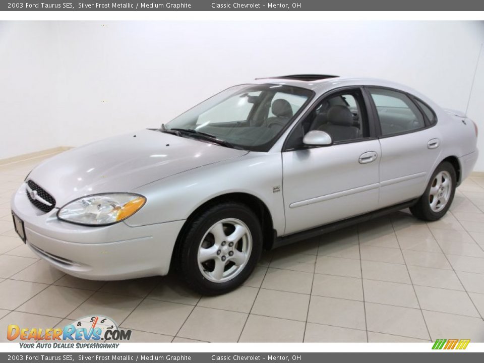 2003 Ford Taurus SES Silver Frost Metallic / Medium Graphite Photo #3