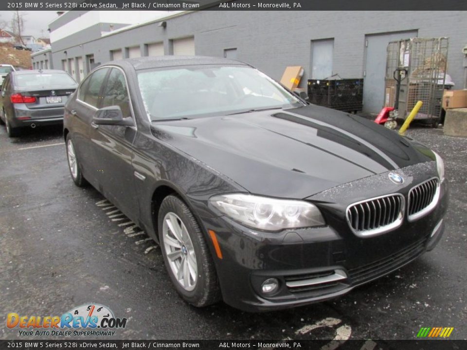 2015 BMW 5 Series 528i xDrive Sedan Jet Black / Cinnamon Brown Photo #7