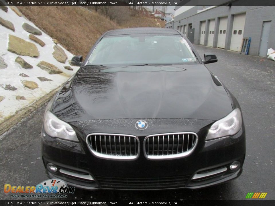 2015 BMW 5 Series 528i xDrive Sedan Jet Black / Cinnamon Brown Photo #8