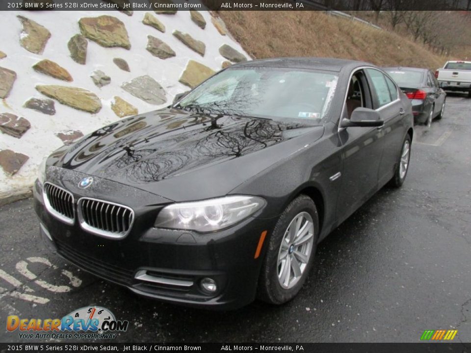 2015 BMW 5 Series 528i xDrive Sedan Jet Black / Cinnamon Brown Photo #9