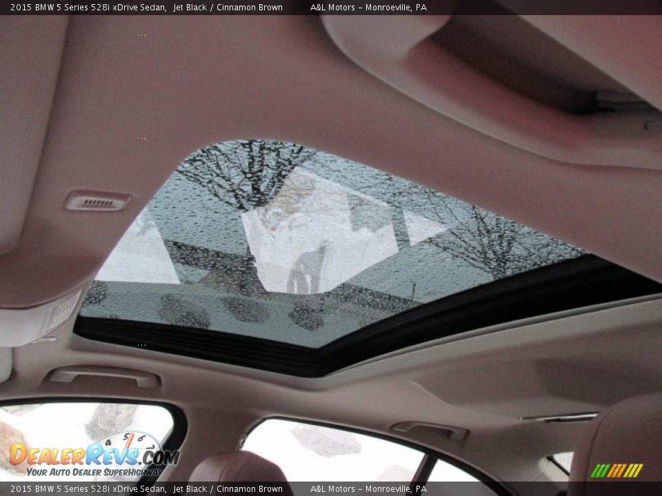 2015 BMW 5 Series 528i xDrive Sedan Jet Black / Cinnamon Brown Photo #12