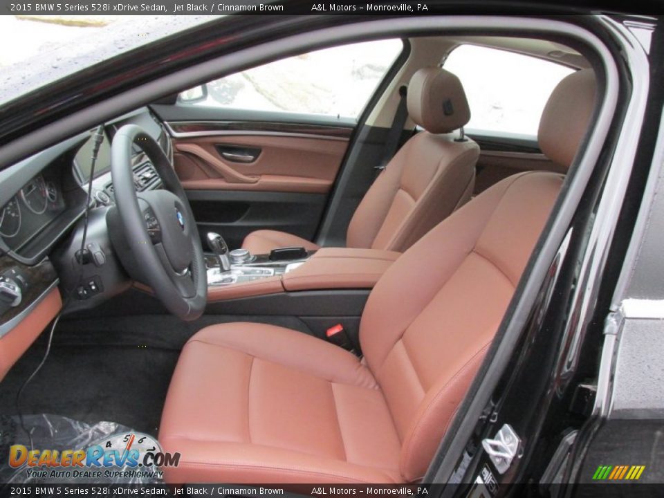 2015 BMW 5 Series 528i xDrive Sedan Jet Black / Cinnamon Brown Photo #13