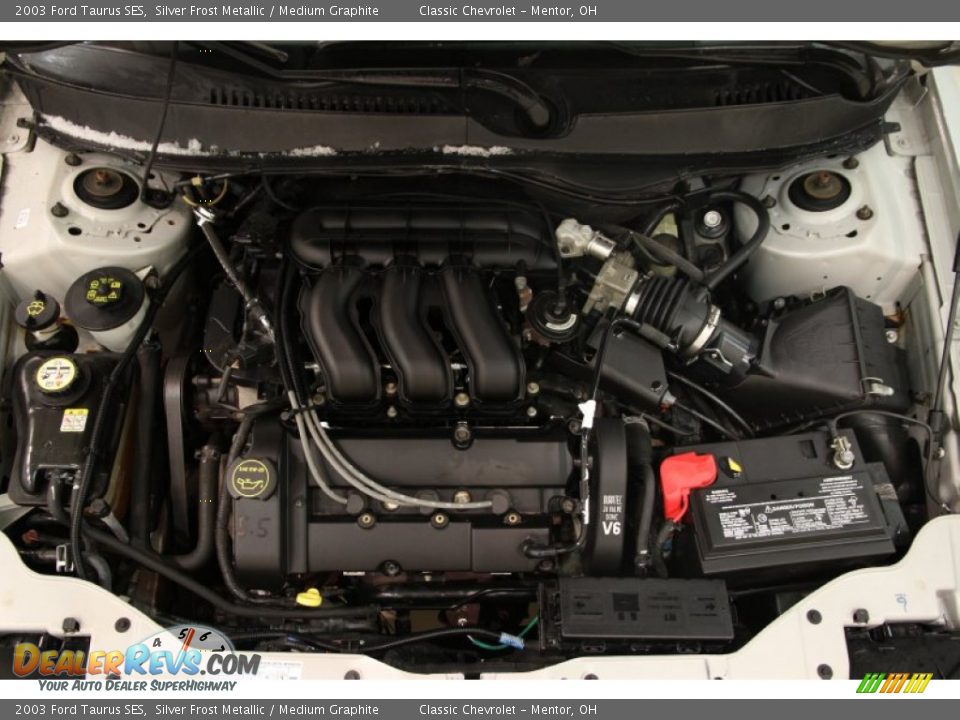 2003 Ford Taurus SES Silver Frost Metallic / Medium Graphite Photo #13