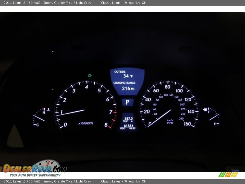 2011 Lexus LS 460 AWD Smoky Granite Mica / Light Gray Photo #8