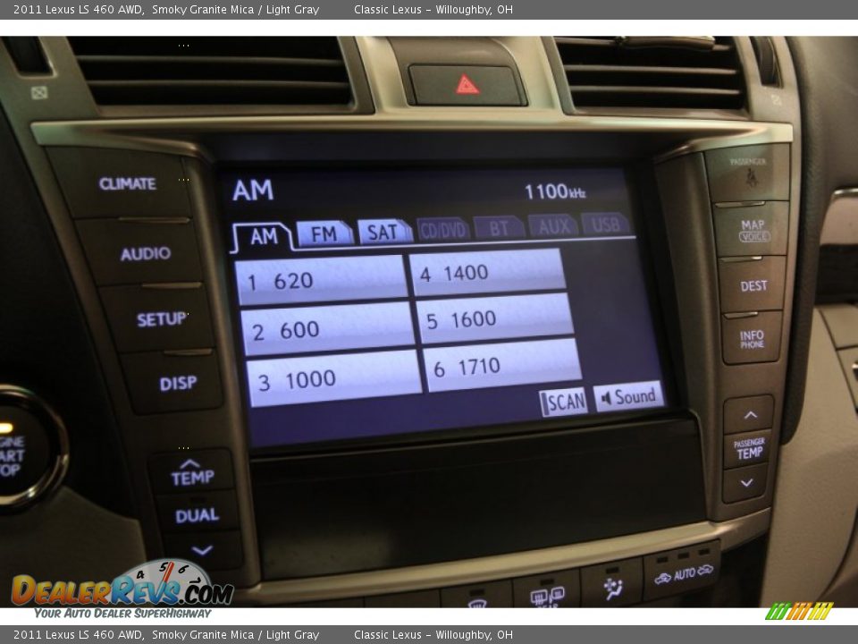 2011 Lexus LS 460 AWD Smoky Granite Mica / Light Gray Photo #12