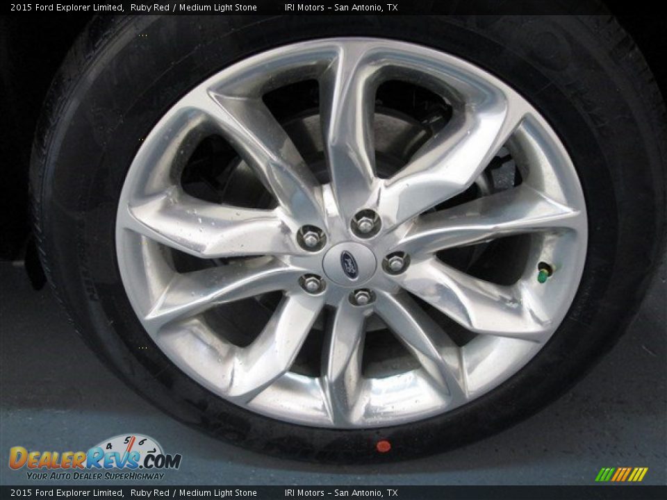 2015 Ford Explorer Limited Ruby Red / Medium Light Stone Photo #4