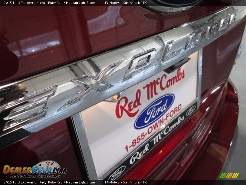 2015 Ford Explorer Limited Ruby Red / Medium Light Stone Photo #6