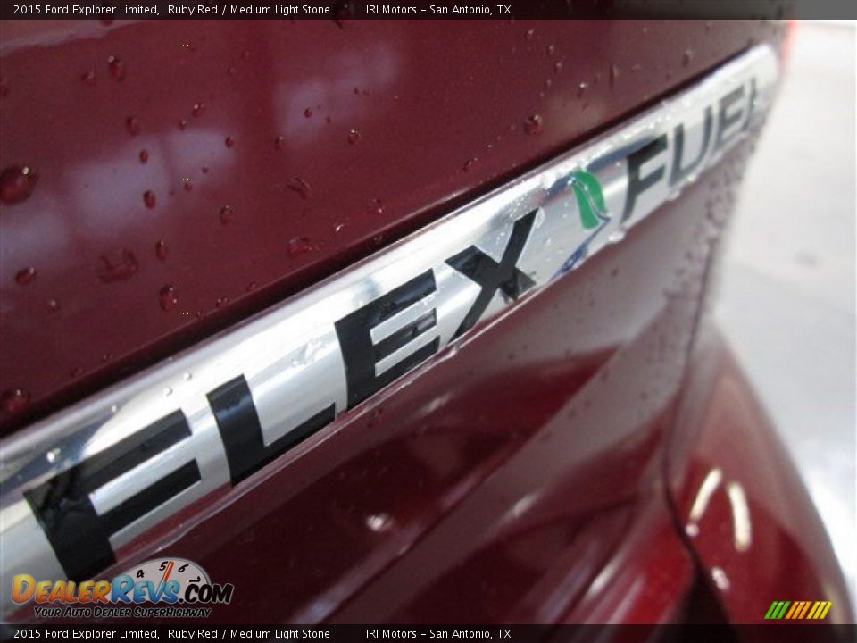 2015 Ford Explorer Limited Ruby Red / Medium Light Stone Photo #8