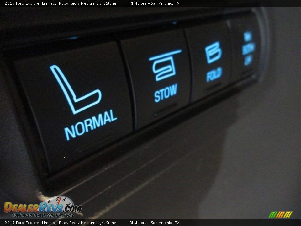 2015 Ford Explorer Limited Ruby Red / Medium Light Stone Photo #14