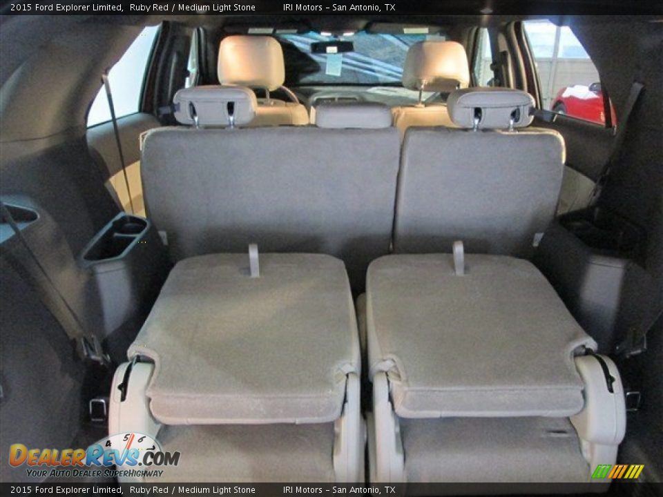 2015 Ford Explorer Limited Ruby Red / Medium Light Stone Photo #15