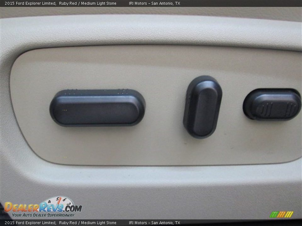 2015 Ford Explorer Limited Ruby Red / Medium Light Stone Photo #19