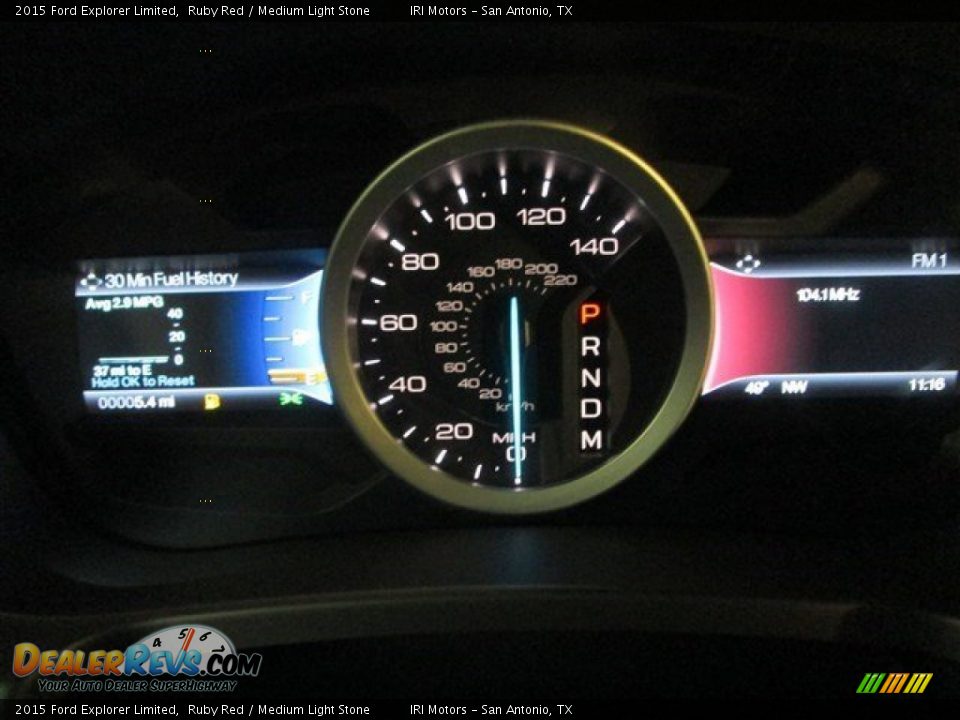 2015 Ford Explorer Limited Ruby Red / Medium Light Stone Photo #23