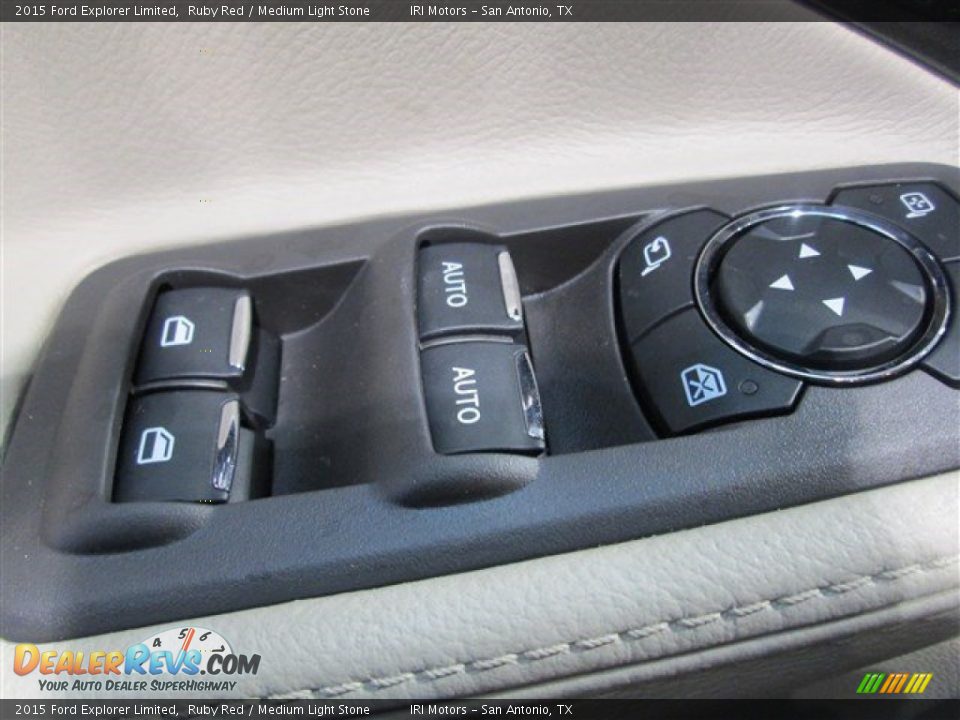 2015 Ford Explorer Limited Ruby Red / Medium Light Stone Photo #25