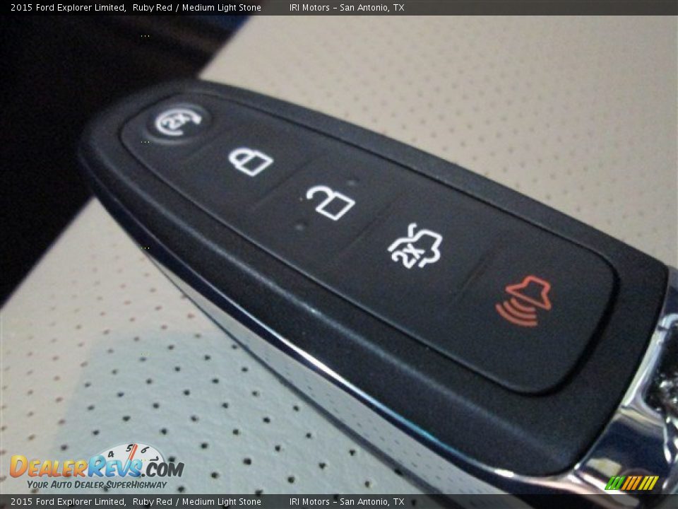 2015 Ford Explorer Limited Ruby Red / Medium Light Stone Photo #27