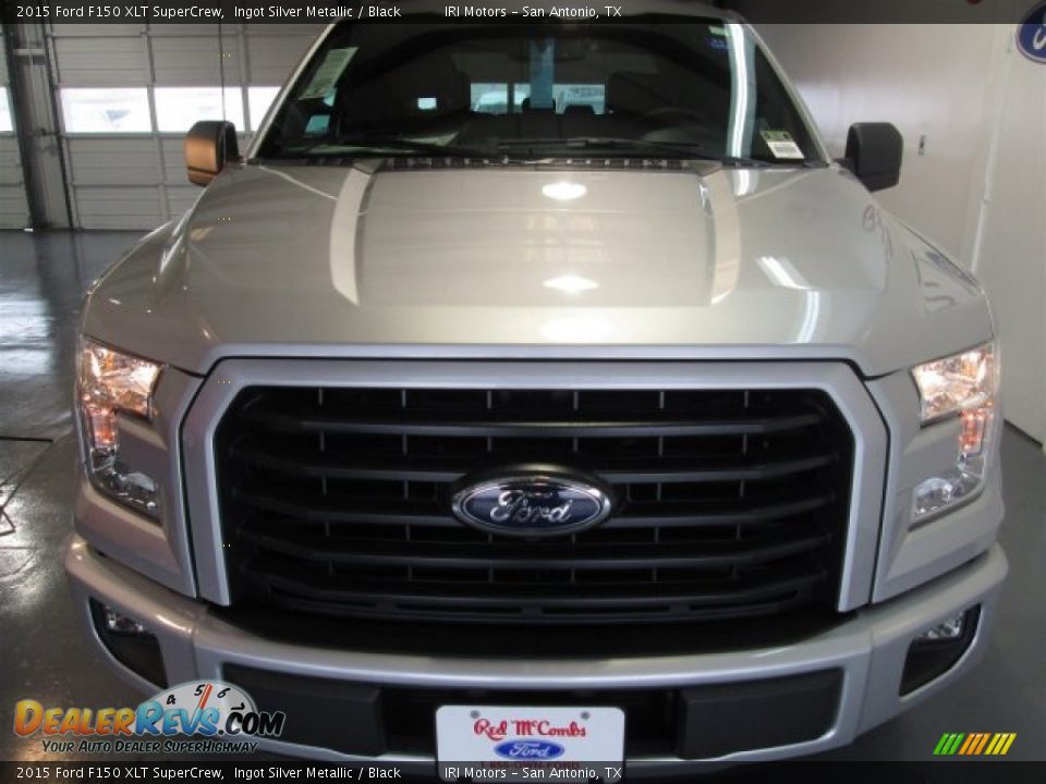 2015 Ford F150 XLT SuperCrew Ingot Silver Metallic / Black Photo #2