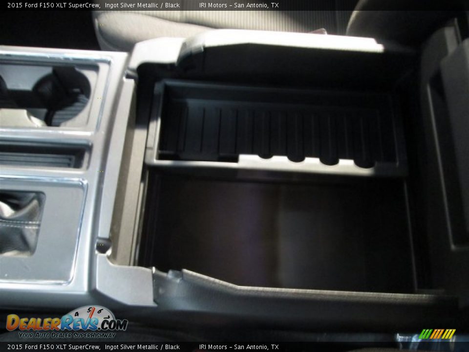 2015 Ford F150 XLT SuperCrew Ingot Silver Metallic / Black Photo #24