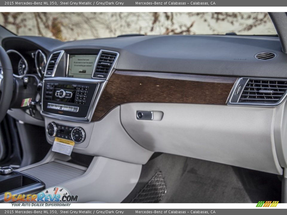 2015 Mercedes-Benz ML 350 Steel Grey Metallic / Grey/Dark Grey Photo #8