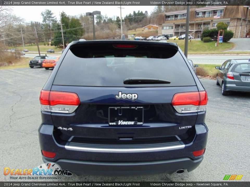 2014 Jeep Grand Cherokee Limited 4x4 True Blue Pearl / New Zealand Black/Light Frost Photo #4