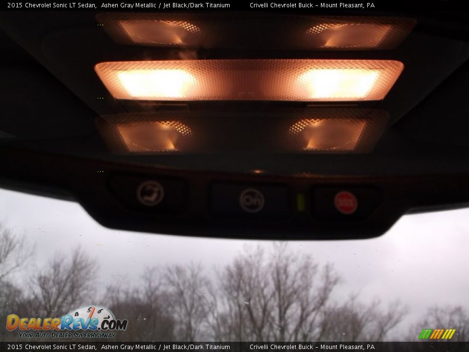 2015 Chevrolet Sonic LT Sedan Ashen Gray Metallic / Jet Black/Dark Titanium Photo #12