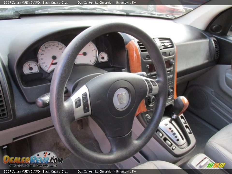 2007 Saturn VUE V6 AWD Black Onyx / Gray Photo #26
