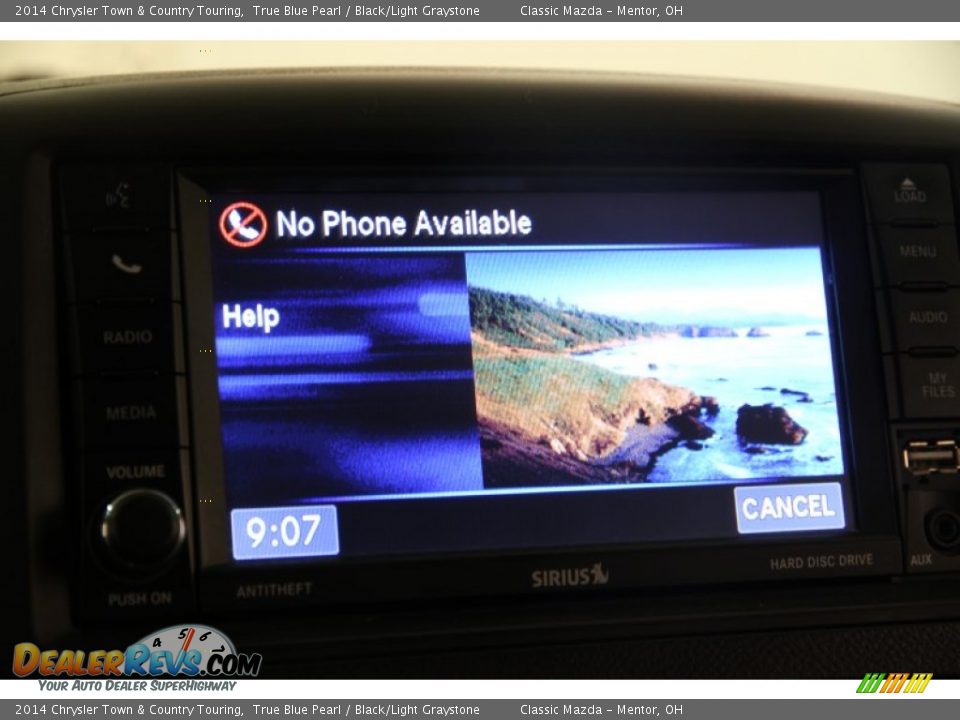 2014 Chrysler Town & Country Touring True Blue Pearl / Black/Light Graystone Photo #9