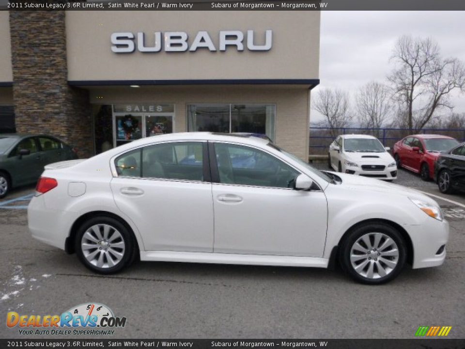 2011 Subaru Legacy 3.6R Limited Satin White Pearl / Warm Ivory Photo #2
