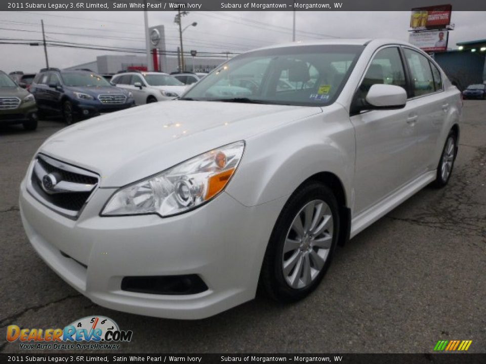 2011 Subaru Legacy 3.6R Limited Satin White Pearl / Warm Ivory Photo #7