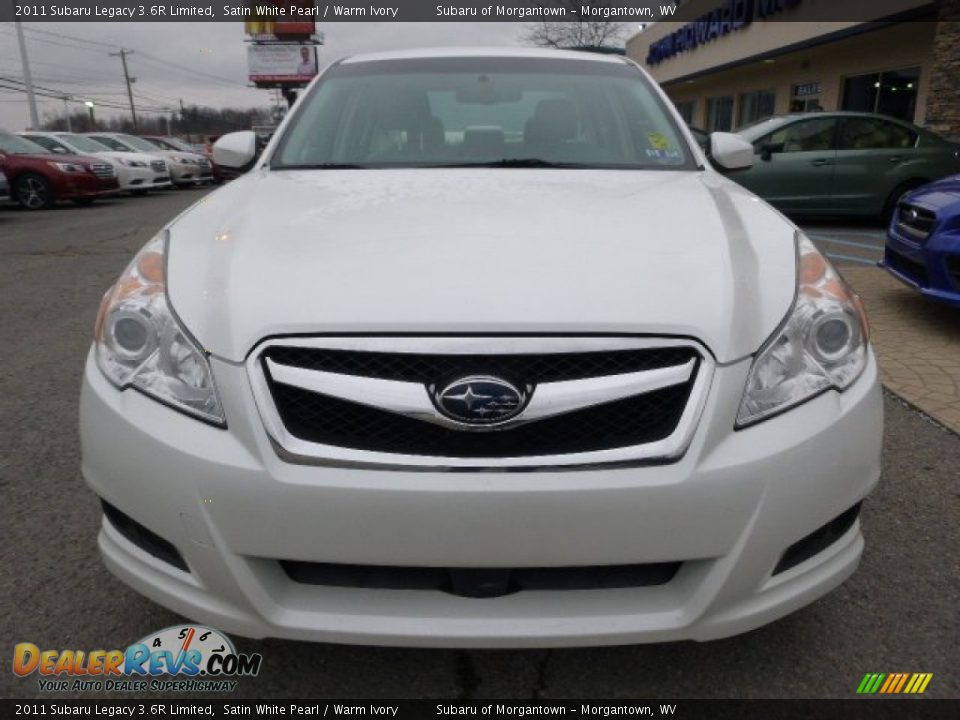2011 Subaru Legacy 3.6R Limited Satin White Pearl / Warm Ivory Photo #8