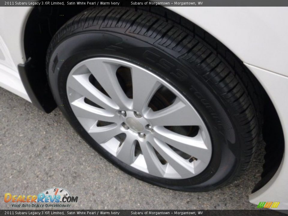 2011 Subaru Legacy 3.6R Limited Satin White Pearl / Warm Ivory Photo #9
