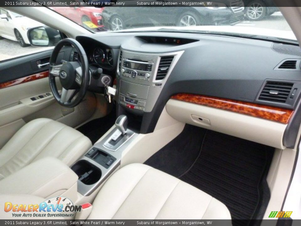 2011 Subaru Legacy 3.6R Limited Satin White Pearl / Warm Ivory Photo #11
