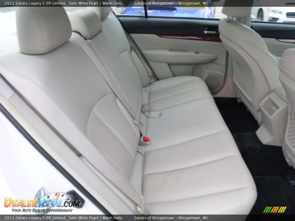 2011 Subaru Legacy 3.6R Limited Satin White Pearl / Warm Ivory Photo #13
