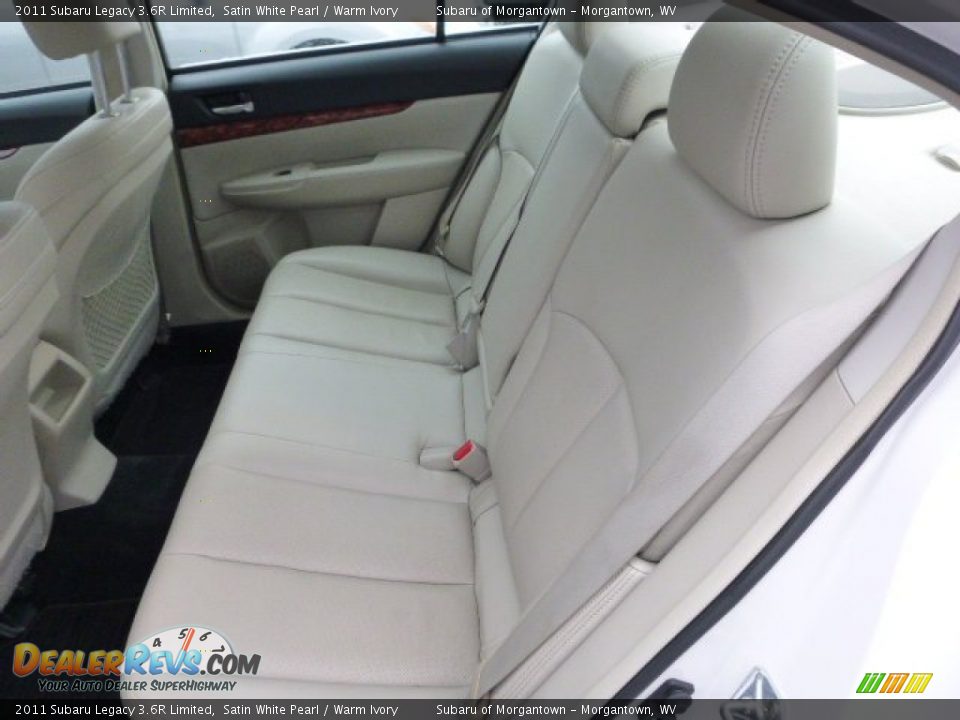 2011 Subaru Legacy 3.6R Limited Satin White Pearl / Warm Ivory Photo #15