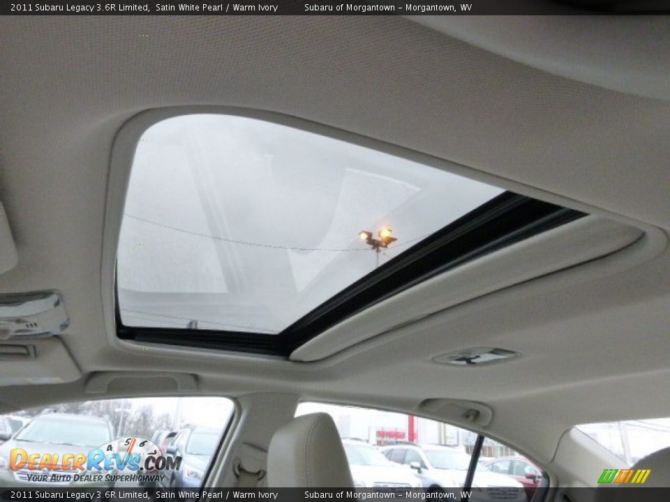 2011 Subaru Legacy 3.6R Limited Satin White Pearl / Warm Ivory Photo #19