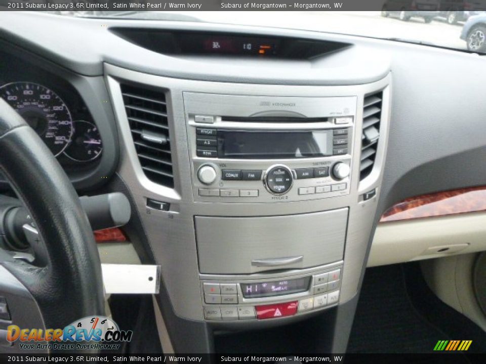 2011 Subaru Legacy 3.6R Limited Satin White Pearl / Warm Ivory Photo #22