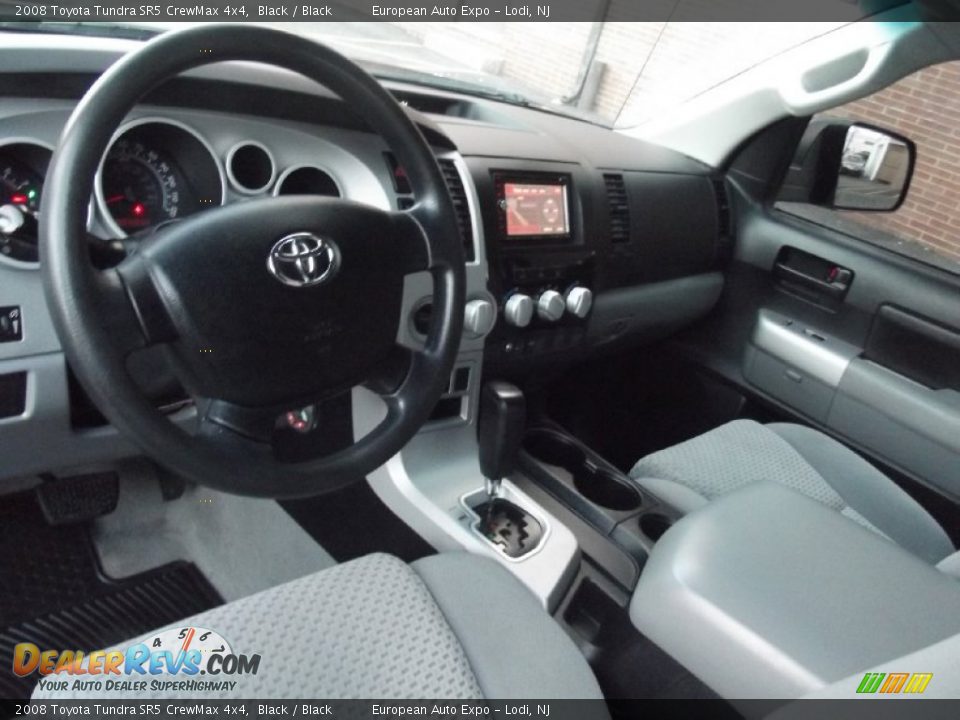 2008 Toyota Tundra SR5 CrewMax 4x4 Black / Black Photo #12