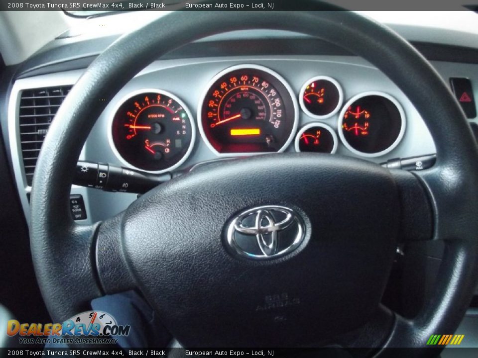 2008 Toyota Tundra SR5 CrewMax 4x4 Black / Black Photo #23