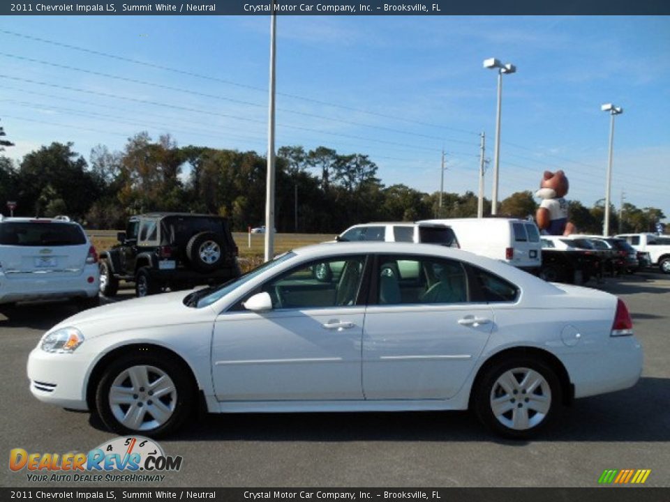 2011 Chevrolet Impala LS Summit White / Neutral Photo #2