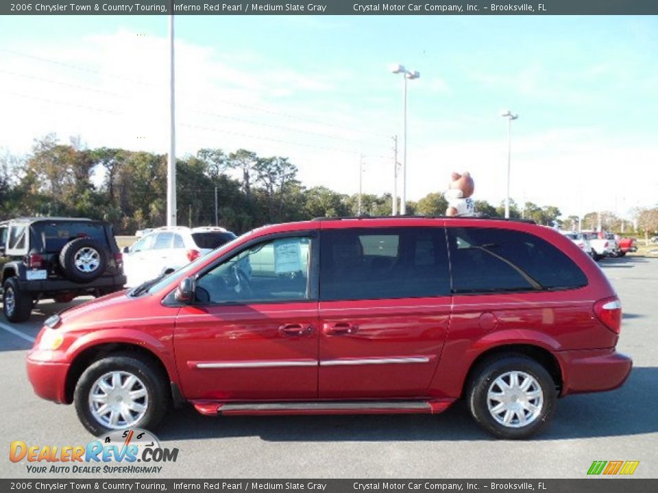 2006 Chrysler Town & Country Touring Inferno Red Pearl / Medium Slate Gray Photo #2