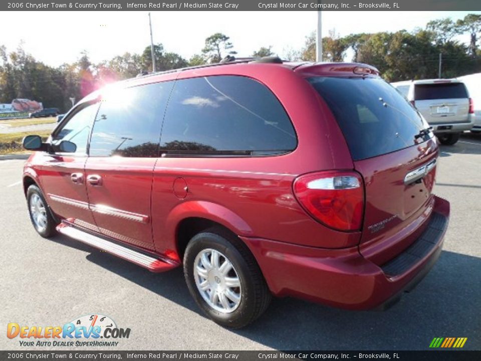 2006 Chrysler Town & Country Touring Inferno Red Pearl / Medium Slate Gray Photo #3