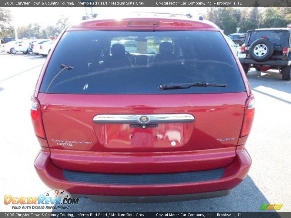 2006 Chrysler Town & Country Touring Inferno Red Pearl / Medium Slate Gray Photo #9