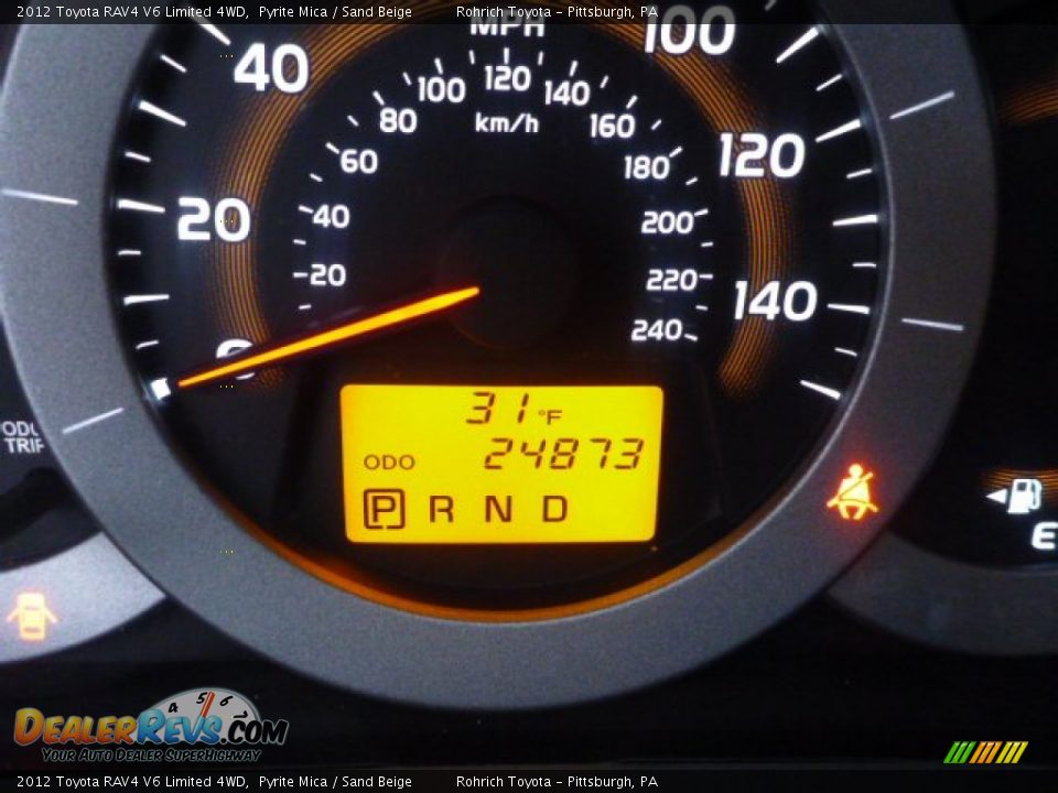 2012 Toyota RAV4 V6 Limited 4WD Pyrite Mica / Sand Beige Photo #5