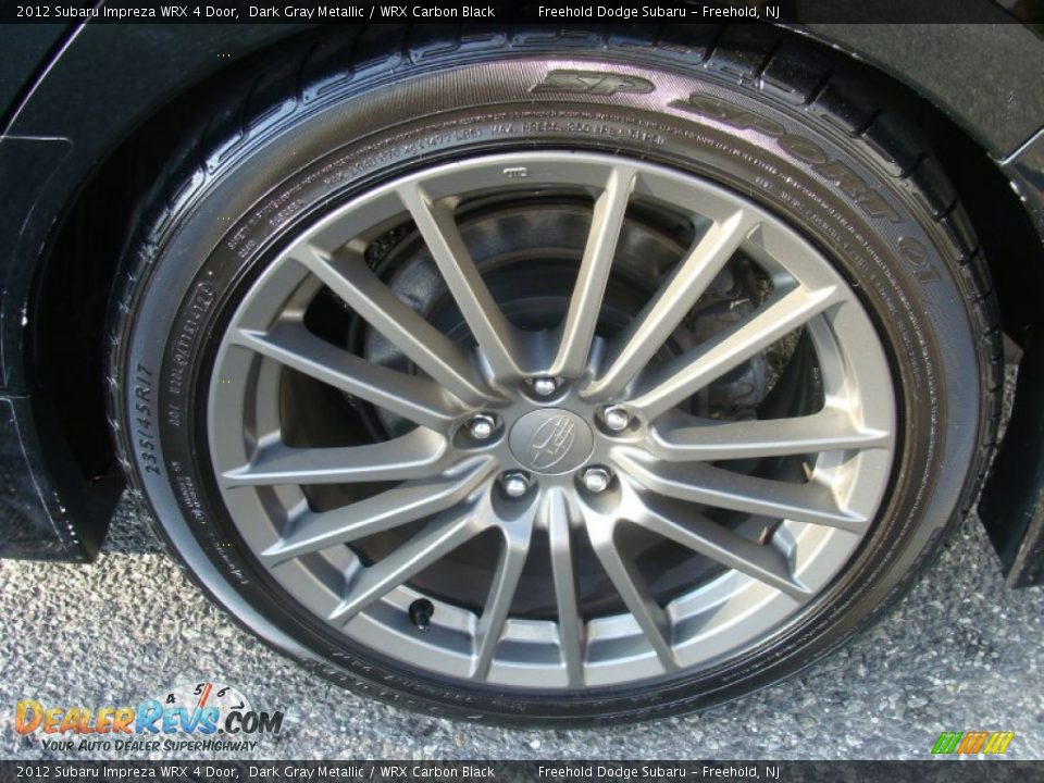 2012 Subaru Impreza WRX 4 Door Dark Gray Metallic / WRX Carbon Black Photo #8