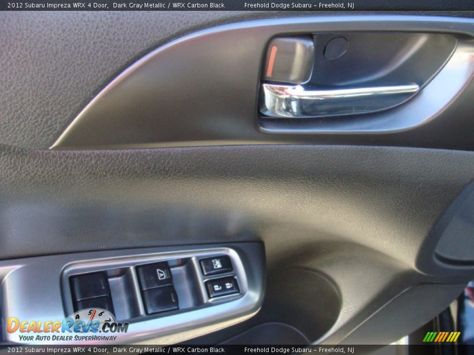 2012 Subaru Impreza WRX 4 Door Dark Gray Metallic / WRX Carbon Black Photo #12