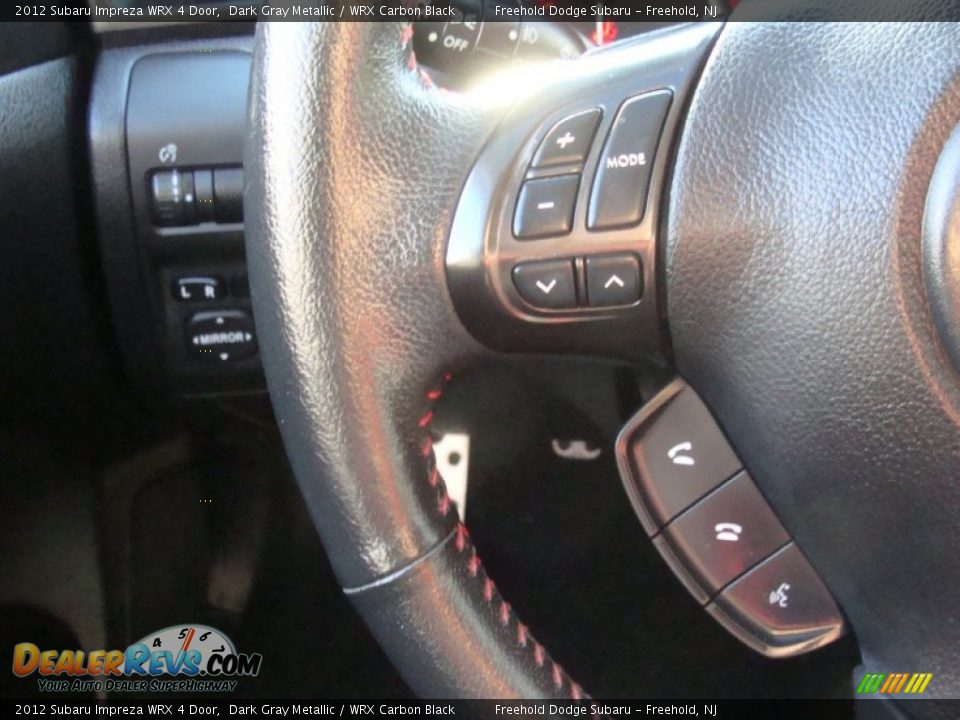 2012 Subaru Impreza WRX 4 Door Dark Gray Metallic / WRX Carbon Black Photo #17