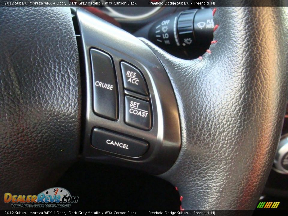 2012 Subaru Impreza WRX 4 Door Dark Gray Metallic / WRX Carbon Black Photo #18