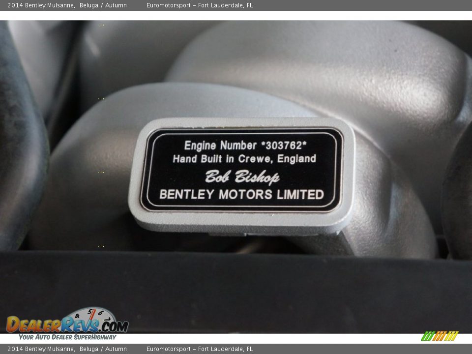 2014 Bentley Mulsanne  6.75 Liter Twin-Turbocharged OHV 16-Valve VVT V8 Engine Photo #74